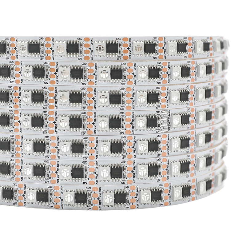 External LB1908 IC Individually Addressable 12V RGB LED Strip 60LEDs/m External LB1908 IC Individually Addressable 12V RGB LED Strip 60LEDs/m